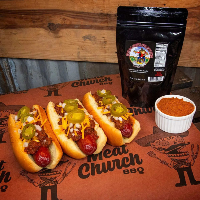 Meat Church Texas Chili Seasoning 8 oz bag for authentic hearty Texas-style chili