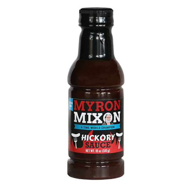 Myron Mixon Hickory BBQ Sauce with bold smoky flavor for ribs, pork, and burgers