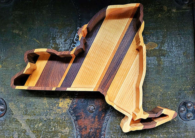 New York Wood Tray Two Acre Woodworks