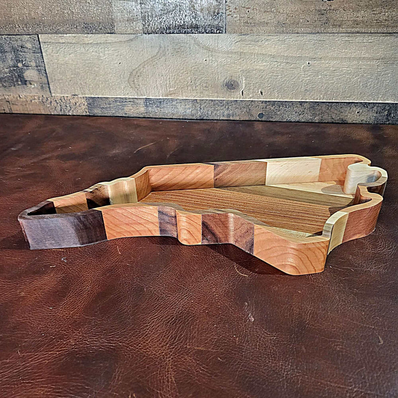 North Carolina Wood Tray Two Acre Woodworks