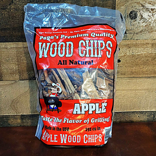 Papa's Brand Apple Flavor Wood Chips Papa's Grilling Products