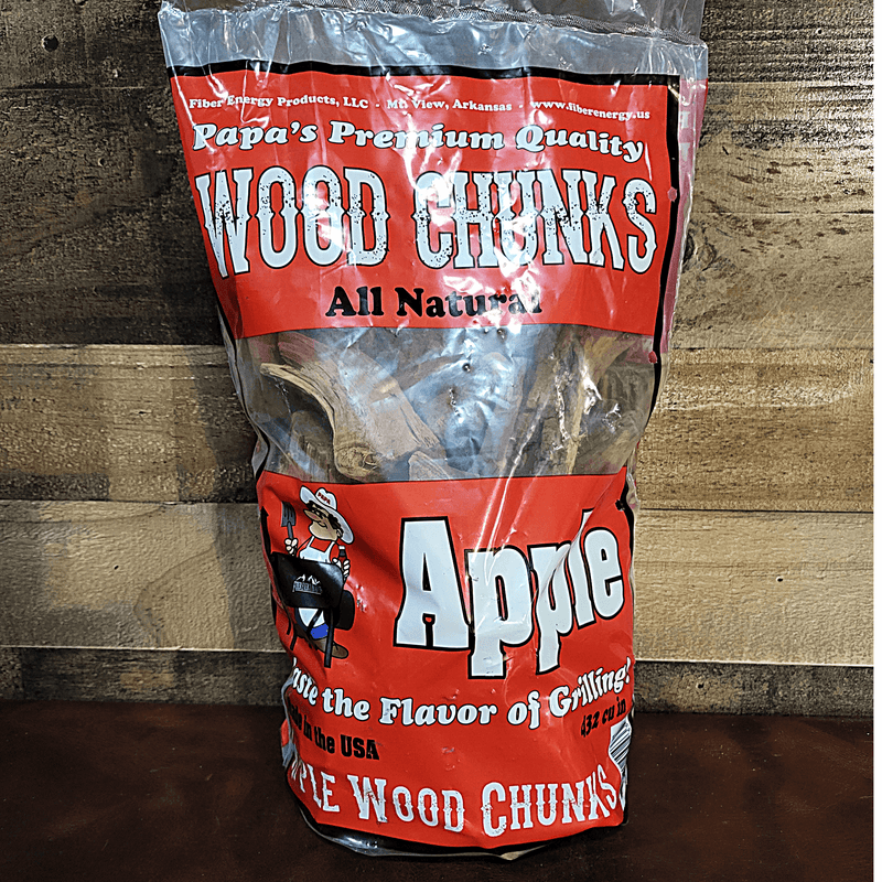 Papa's Brand Apple Flavor Wood Chunks Papa's Grilling Products