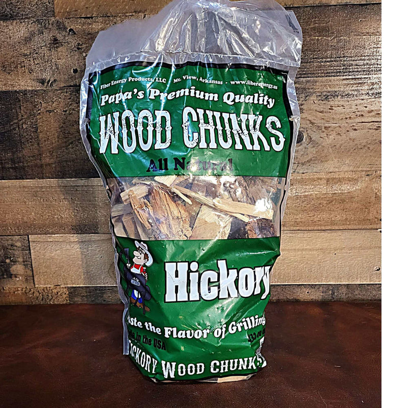 Papa's Brand Hickory Flavor Wood Chunks Papa's Grilling Products