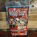 Papa's pecan wood chips for smoking meat, 192 cu in bag at DDR BBQ Supply