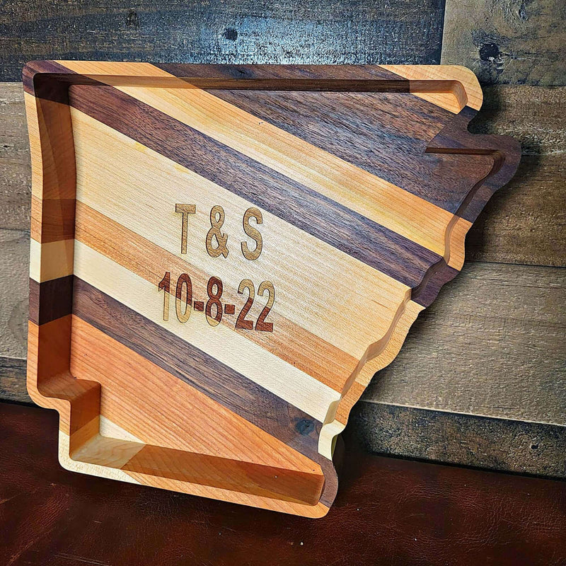 Arkansas Wood Tray Two Acre Woodworks