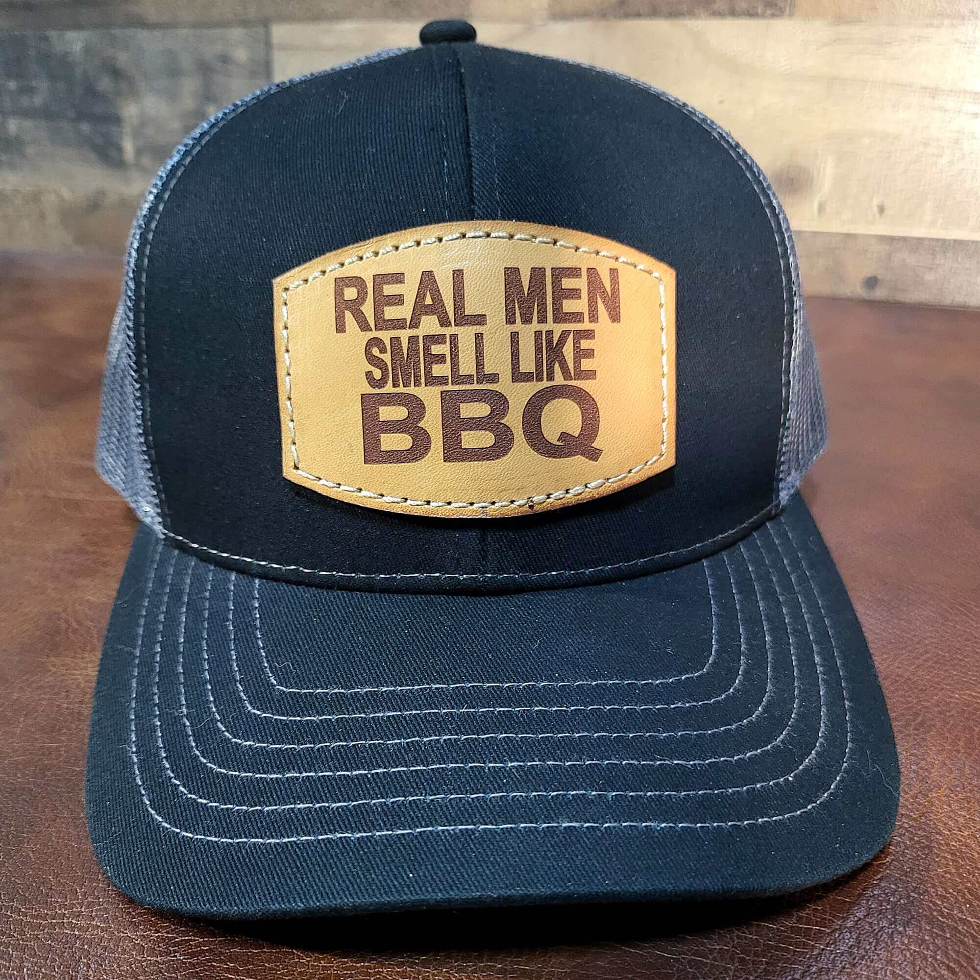 Hat BBQ Real Men Smell Like BBQ - DDR Fab & DDR BBQ Supply
