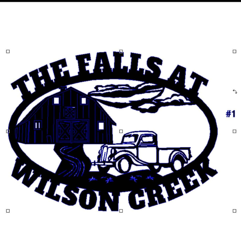 Custom Sign The Falls at Wilson Creek DDR Fab