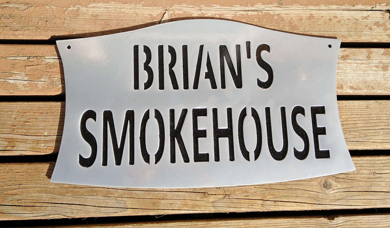 Custom Smokehouse Metal Sign Double Layer DDR Fab