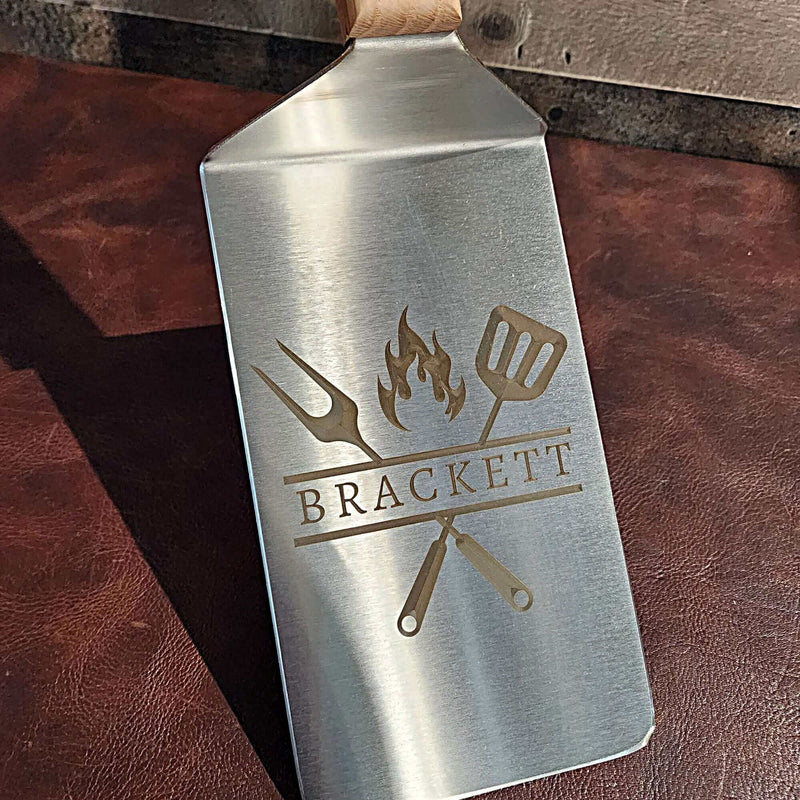 Custom Stainless Steel BBQ Spatula - Can Be Personalized