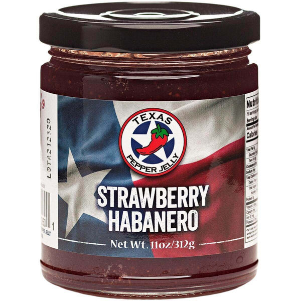 Texas Pepper Jelly Strawberry Habanero - 11 oz Texas Pepper Jelly