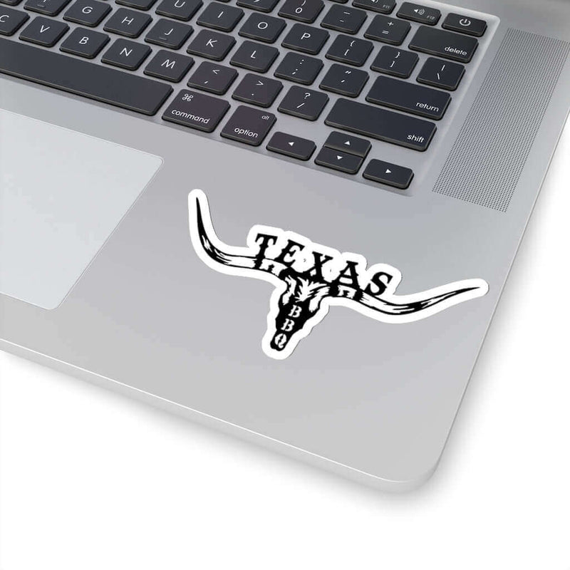Durable Texas BBQ sticker for fans of authentic Texas-style barbecue