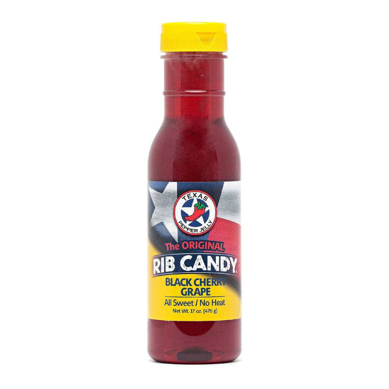 Texas Pepper Jelly Rib Candy Black Cherry Grape Sweet - 17 oz Texas Pepper Jelly