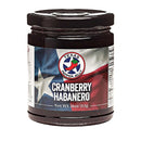 Texas Pepper Jelly Cranberry Habanero Jelly 11 oz with tart-sweet cranberry and medium habanero heat for glazes, cheese boards, and sandwiches

