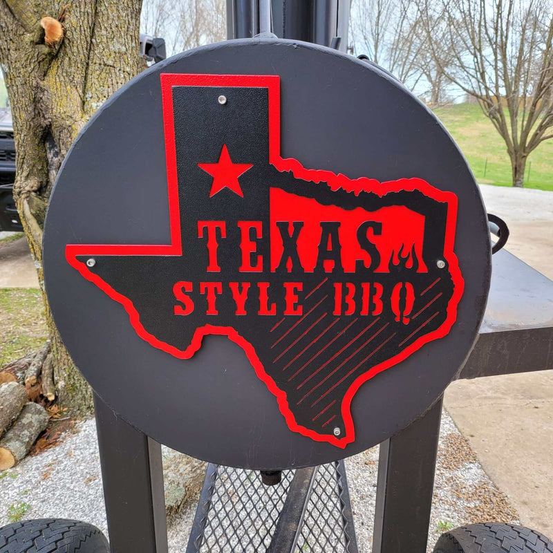 Texas Style BBQ Layered Metal Barbecue Sign DDR Fab