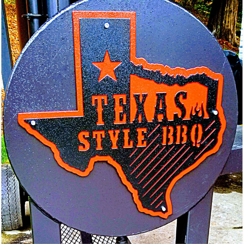 Texas Style BBQ Layered Metal Barbecue Sign DDR Fab