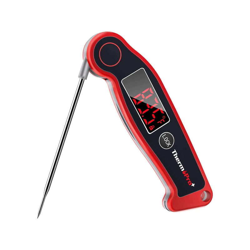 ThermoPro TP19 waterproof digital meat thermometer with fast, accurate readings and ambidextrous display
