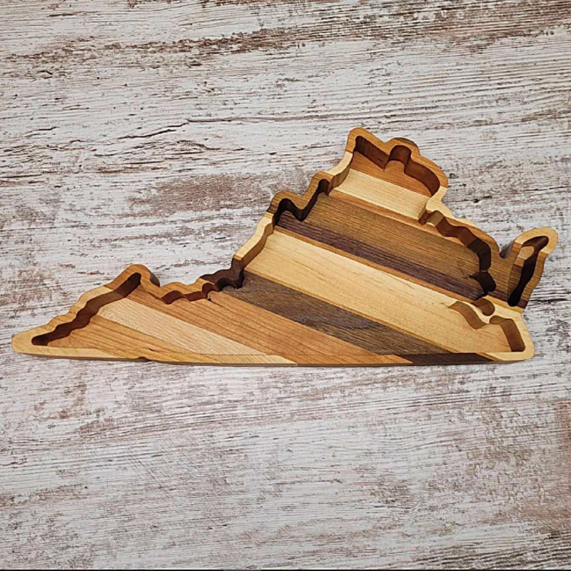 Virginia Wood Tray Two Acre Woodworks