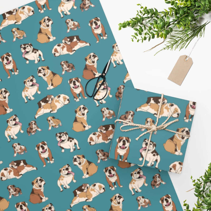 Wrapping Paper English Bulldog DDR Fab