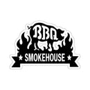 Smokehouse Pig BBQ sticker with Texas BBQ design for coolers, smokers, and grilling gear – shop DDR BBQ Supply