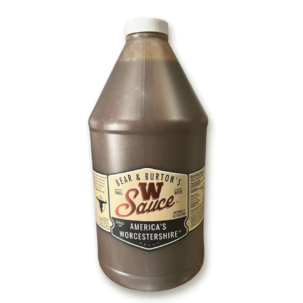 W Sauce Worcestershire Sauce 64 oz Bulk Bear & Burton's