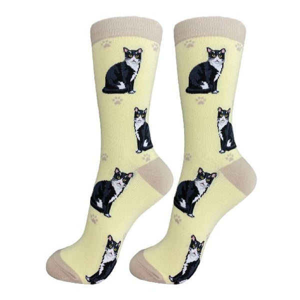 Black and White Cat Socks E & S Pets/Faire