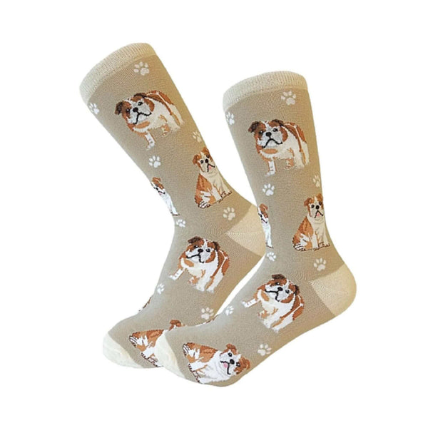 Bulldog Dog Socks with Dogs and Puppies E & S Pets/Faire