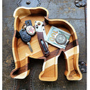 Handcrafted English Bulldog wood tray made from natural hardwoods – a food-safe, one-of-a-kind gift for dog lovers and Bulldog owners