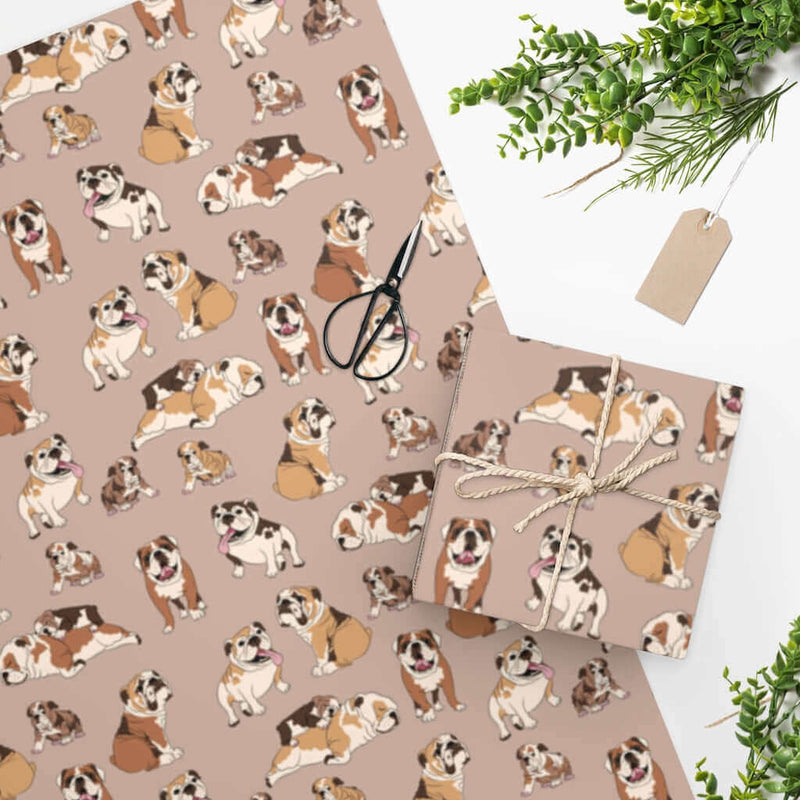 Wrapping Paper English Bulldog DDR Fab