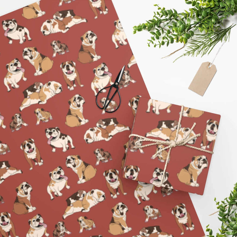 Wrapping Paper English Bulldog DDR Fab