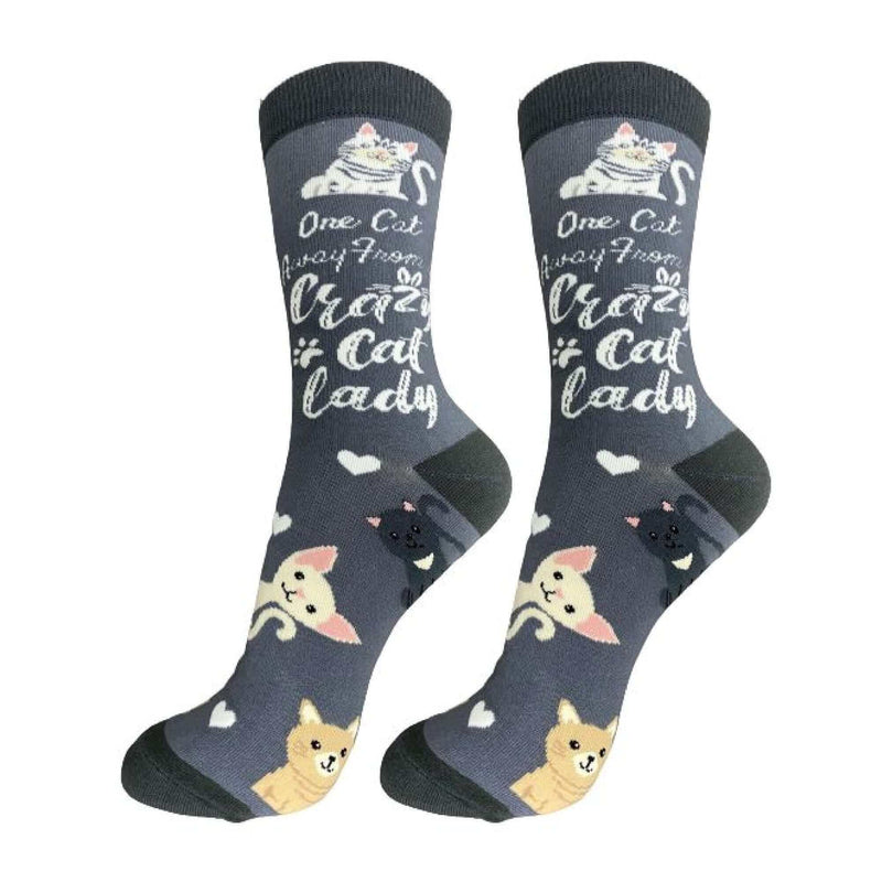 Crazy Cat Lady Cat Socks E & S Pets/Faire