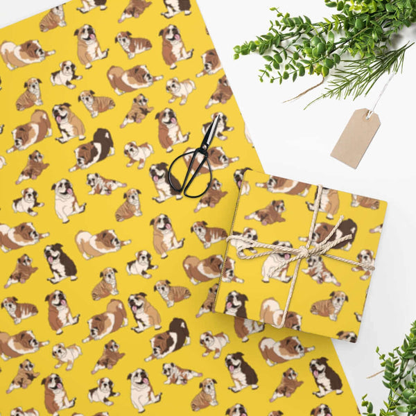 Wrapping Paper English Bulldog DDR Fab