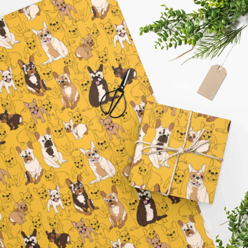 Wrapping Paper French Bulldog DDR Fab