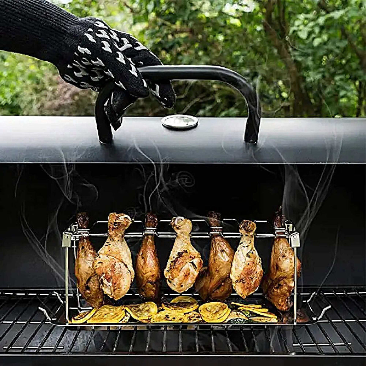 Homemade Chicken Bbq Rack DDR BBQ Supply Chicken Leg Holder Rack