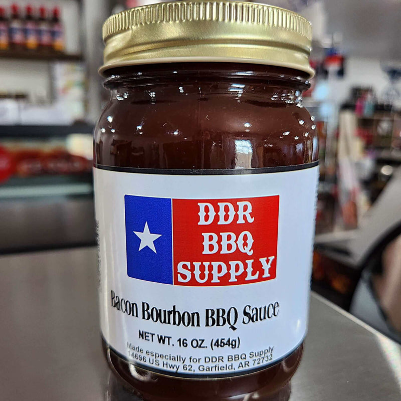 DDR BBQ Supply Bacon Bourbon BBQ Sauce - 16 oz DDR BBQ Supply