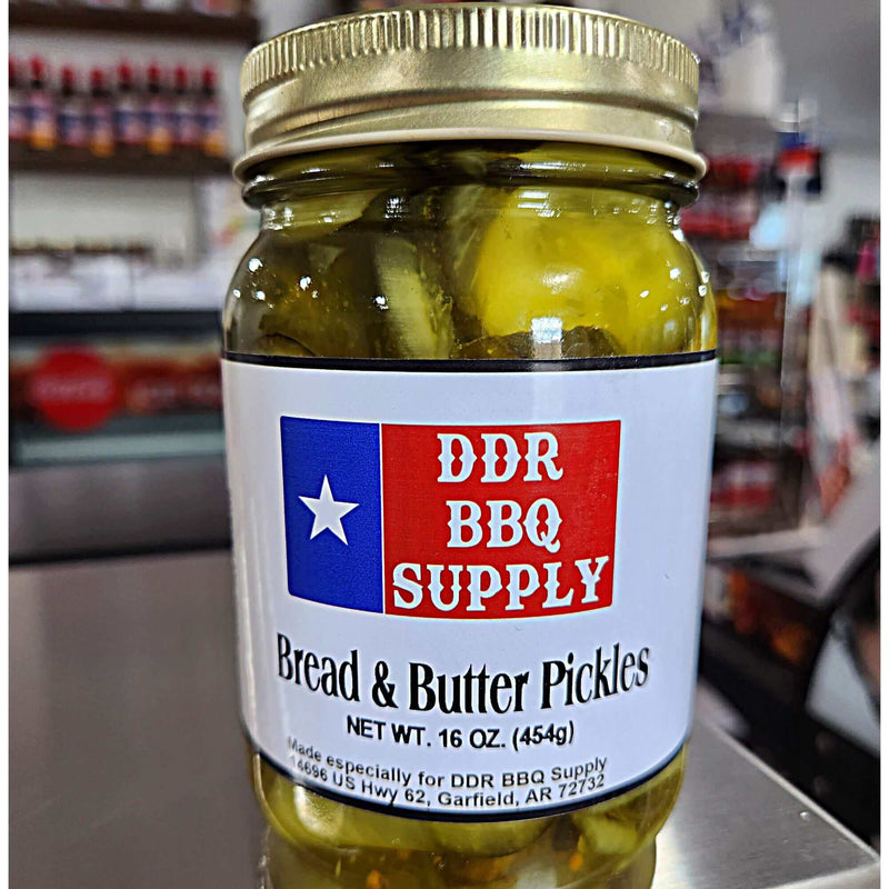 DDR BBQ Supply Bread & Butter Pickles Pint - 16 oz DDR BBQ Supply