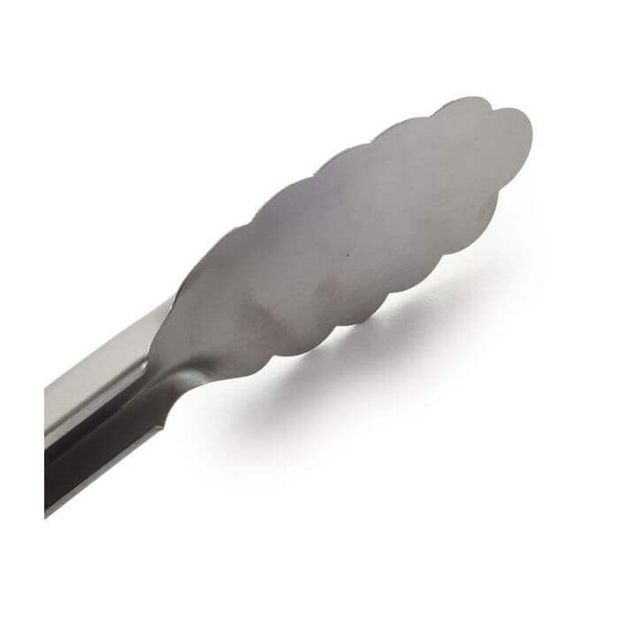 DDR BBQ Supply 18 inch BBQ tongs with stainless steel and Acacia wood handles for grilling and serving