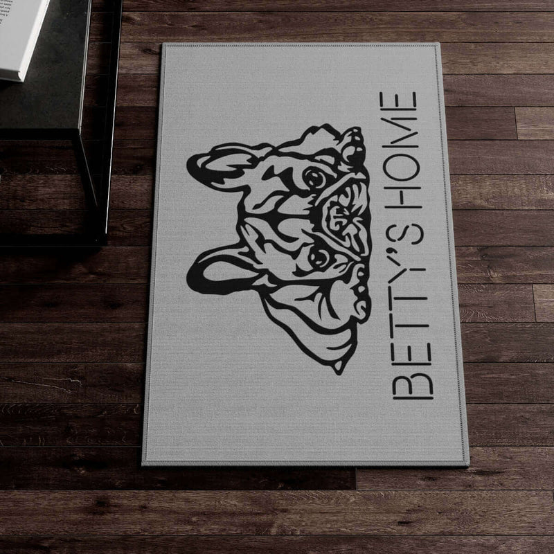 Custom French Bulldog Rug DDR Fab