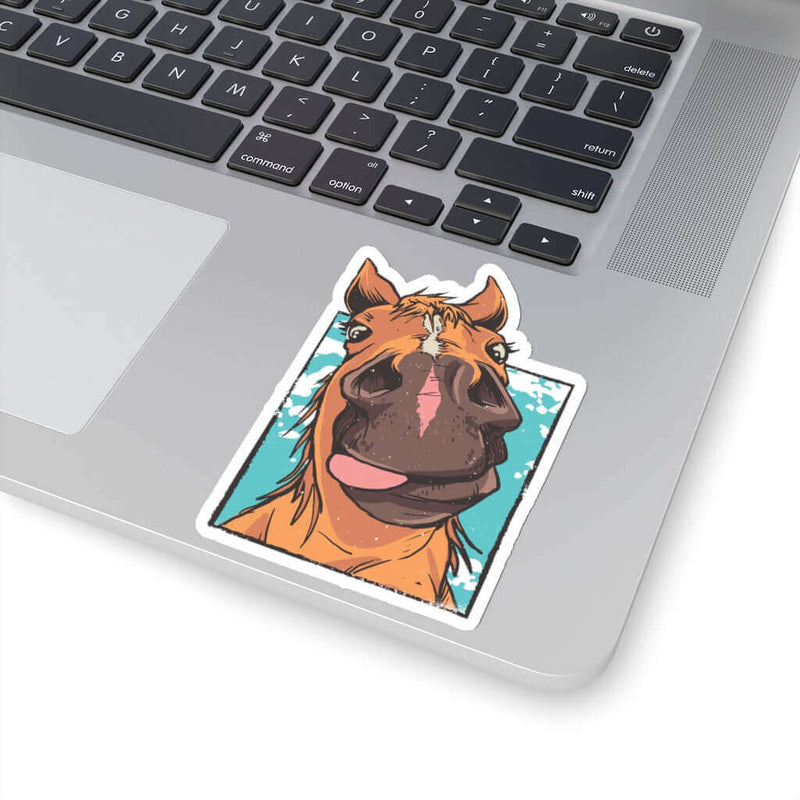 Funny Horse Face Horse Sticker DDR Fab