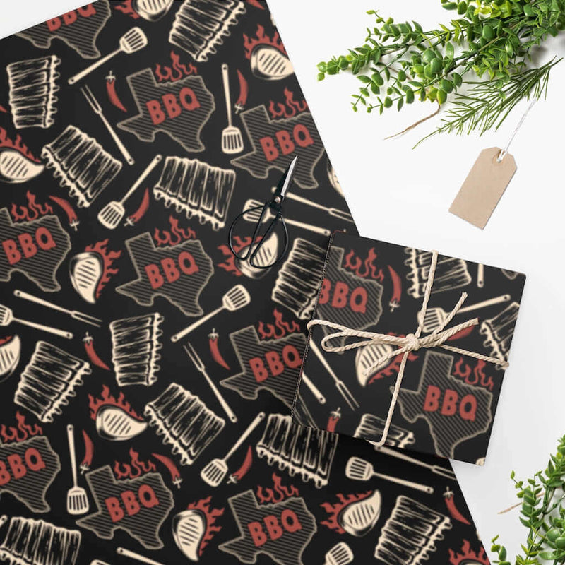 Texas BBQ Wrapping Paper DDR Fab