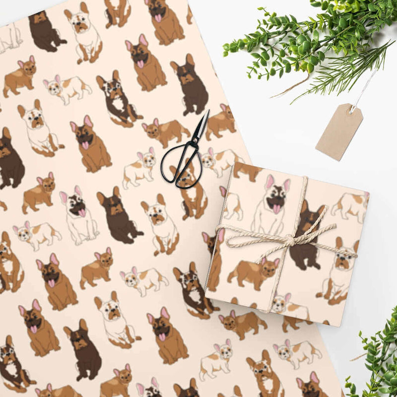 Wrapping Paper French Bulldog DDR Fab