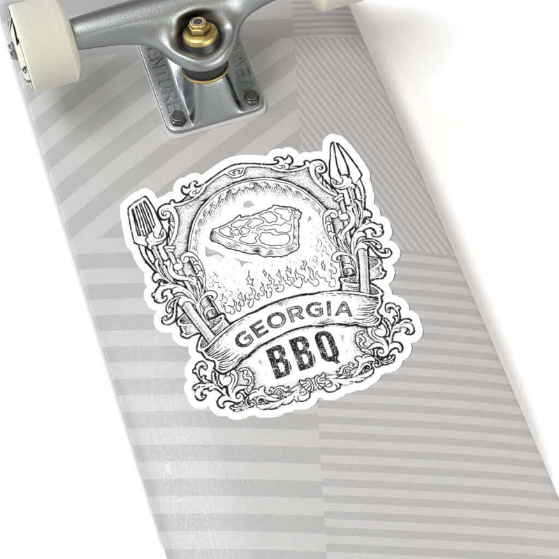 Georgia BBQ sticker for Southern grillers, coolers, smokers, and trailers – shop DDR BBQ Supply