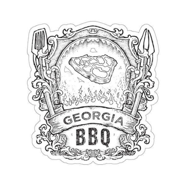 Georgia BBQ sticker for Southern grillers, coolers, smokers, and trailers – shop DDR BBQ Supply
