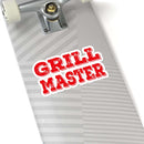 Grill Master BBQ sticker for smokers, coolers, and grilling gear – shop DDR BBQ Supply