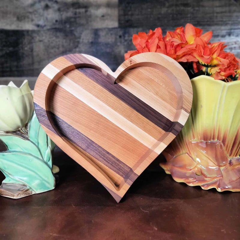 Heart Wood Tray Two Acre Woodworks