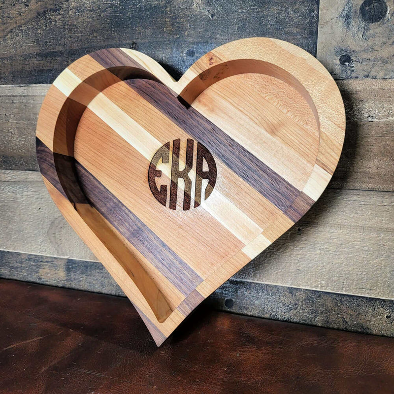 Heart Wood Tray Two Acre Woodworks