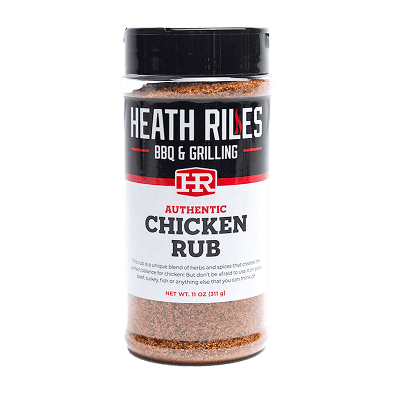 Heath Riles Chicken Rub - BBQ Poultry Seasoning for Grilled, Smoked, or Fried Chicken