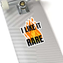I Like It Rare BBQ sticker for coolers, smokers, and grilling setups – shop DDR BBQ Supply