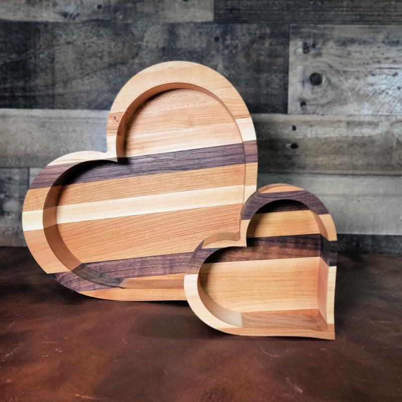 Heart Wood Tray Two Acre Woodworks