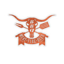 Meat Fire Beer BBQ sticker for smokers, coolers, and grilling gear – shop DDR BBQ Supply