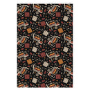 Multicolored Grillin’ Chillin’ Refillin’ BBQ Wrapping Paper (red, orange, black) with smokers and steaks – available in 24x36 or 24x60